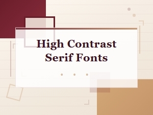 High Contrast Serif Fonts Like Merriweather for Web Headings